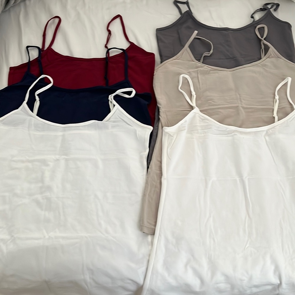 6 old navy camisoles